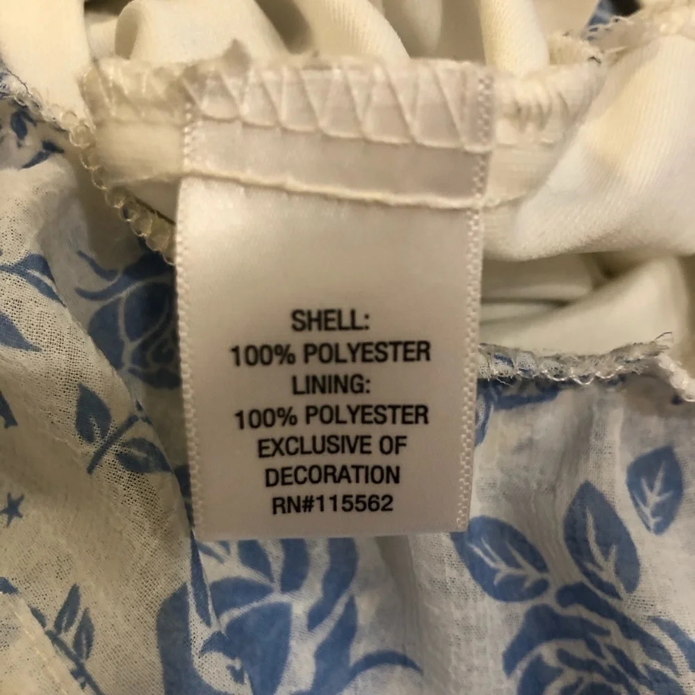 DISNEY Princess Blue Floral Ruffle Romper - Picture 7 of 7